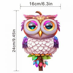2pc Owl Iron on Heat Transfer Sticker for DIY Clothing T Shirt Mask Backpack