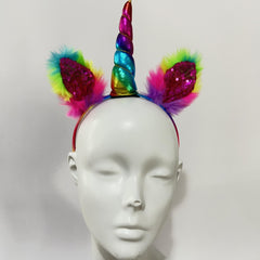Rainbow Unicorn Headband for Party Performance