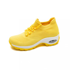 Women's Knit Chunky Sneakers Lace Up Shoes