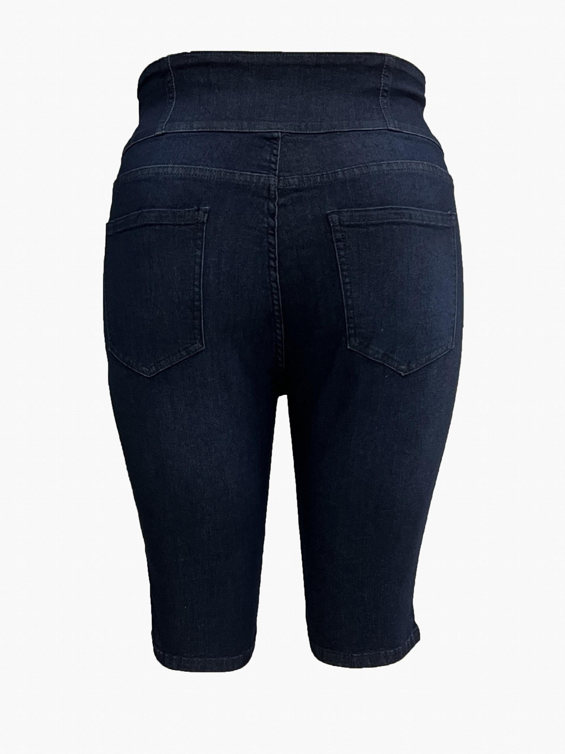 High Rise Skinny Denim Shorts