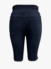 High Rise Skinny Denim Shorts