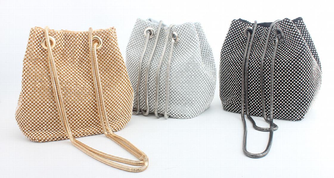 Women's Rhinestone Shoulder Bag - Elegant Evening Clutch