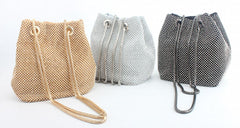 Women's Rhinestone Shoulder Bag - Elegant Evening Clutch