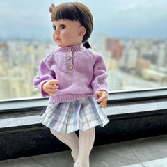 Silicone Realistic Baby Doll Girl Toy DIY Dressing Hair Styling