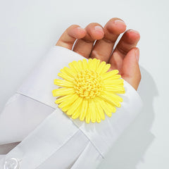 2pcs Floral Button Covers No Sewing Required for Men & Women's Shirts