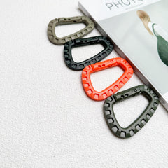 4pcs Lightweight D Shaped Keychain Buckle for Camping Hiking