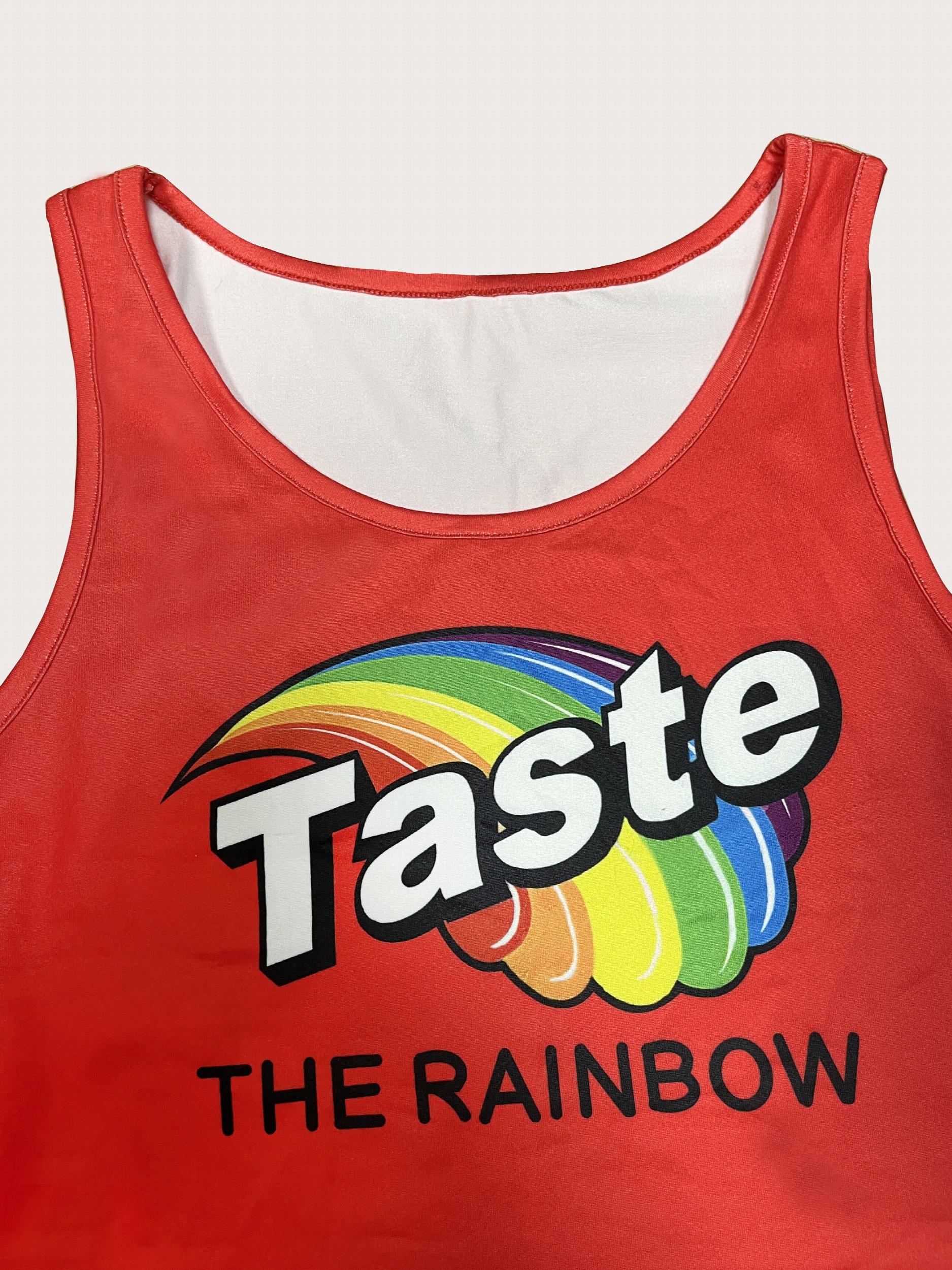 Rainbow & Letter Print Sleeveless Tank Top