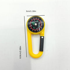Portable Compass Buckle for Outdoor Camping Hiking Travel