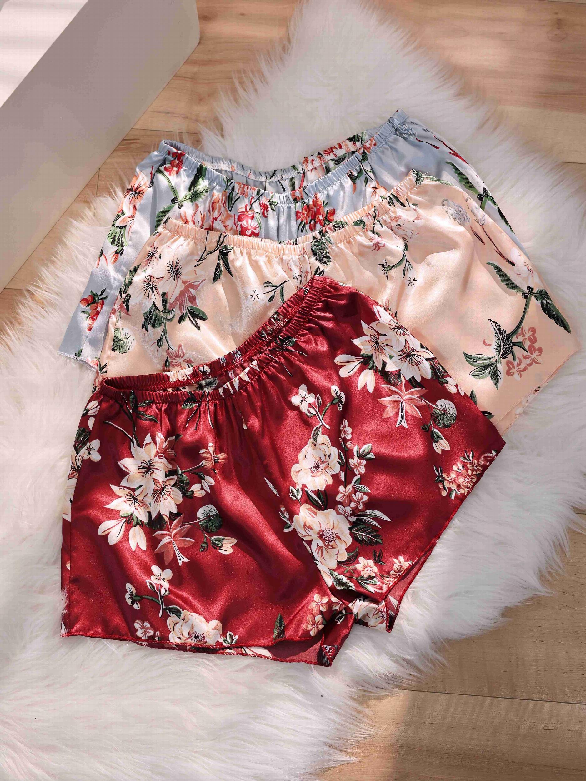 Floral Print Soft & Comfy Women's Pajama Shorts