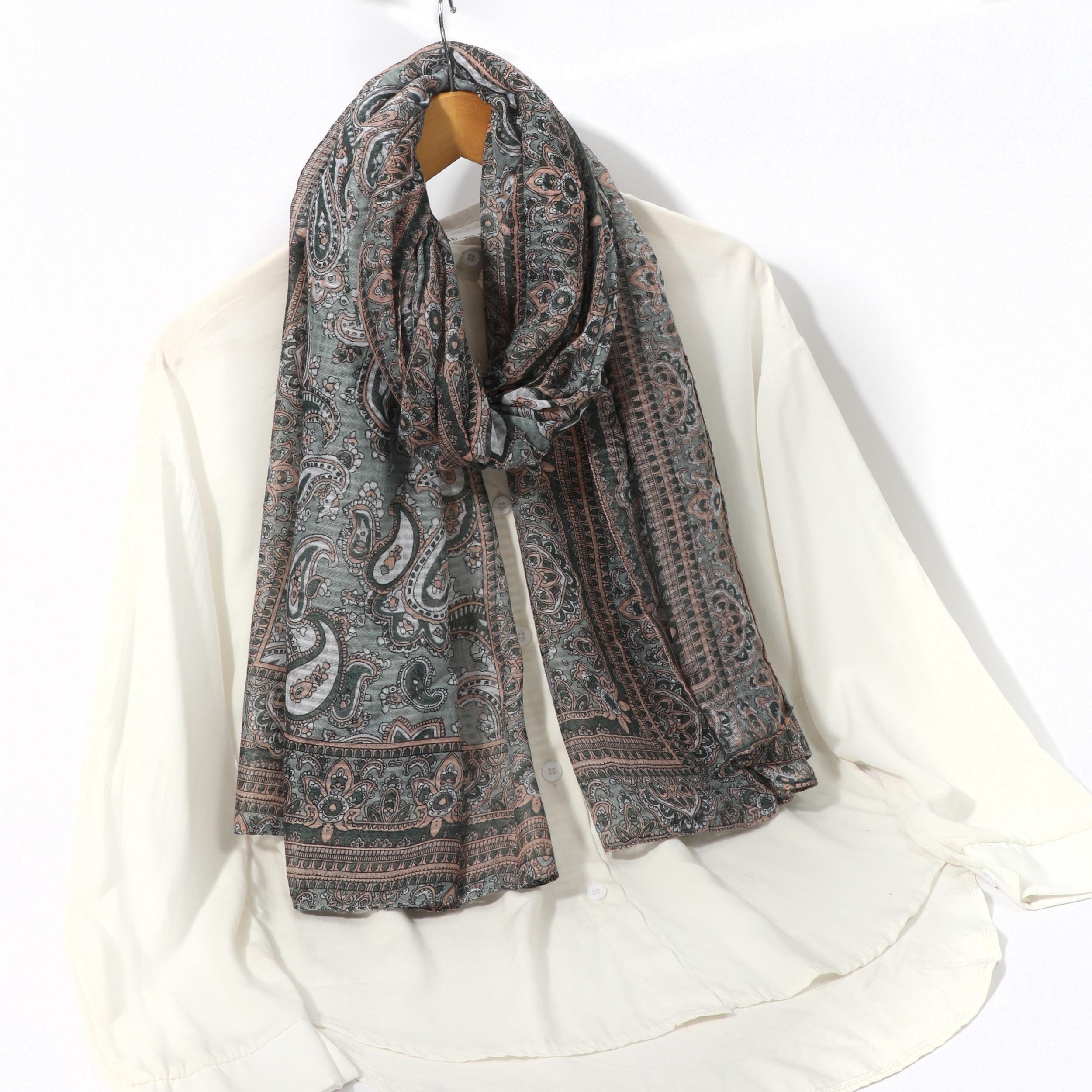 Men's Casual Cashew Flower Scarf