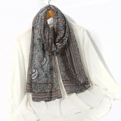 Men's Casual Cashew Flower Scarf