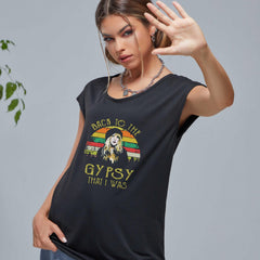 Girl Graphic Sports Tank Top V Neck Sleeveless Summer Tops