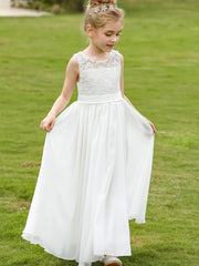 Grace Lace Flower Girls Wedding Dress