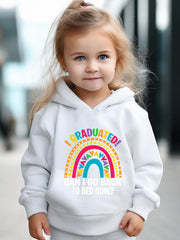 Girls Rainbow Hooded Sweatshirt & Sweatpants Set