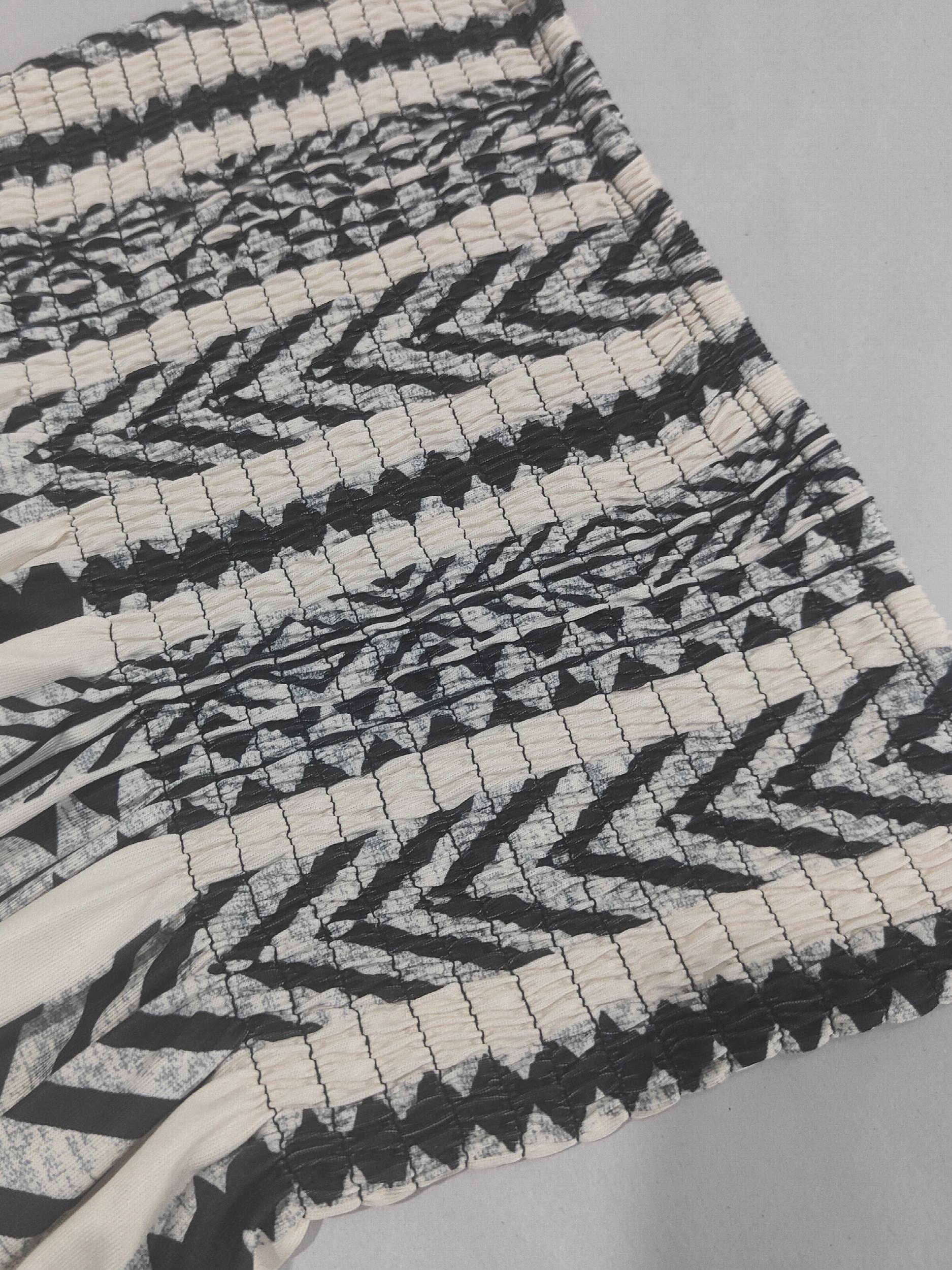 Geometric Print Tube Top Sleeveless Casual Summer Top