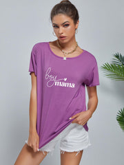 Graphic Casual Sports T-Shirt for Women