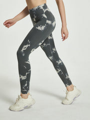 Tie Dye Yoga Leggings Slim Fit Workout Pants Women's Activewear