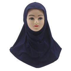 Small Size Soft Turban Cap Neck Cover Head Wrap for Girls
