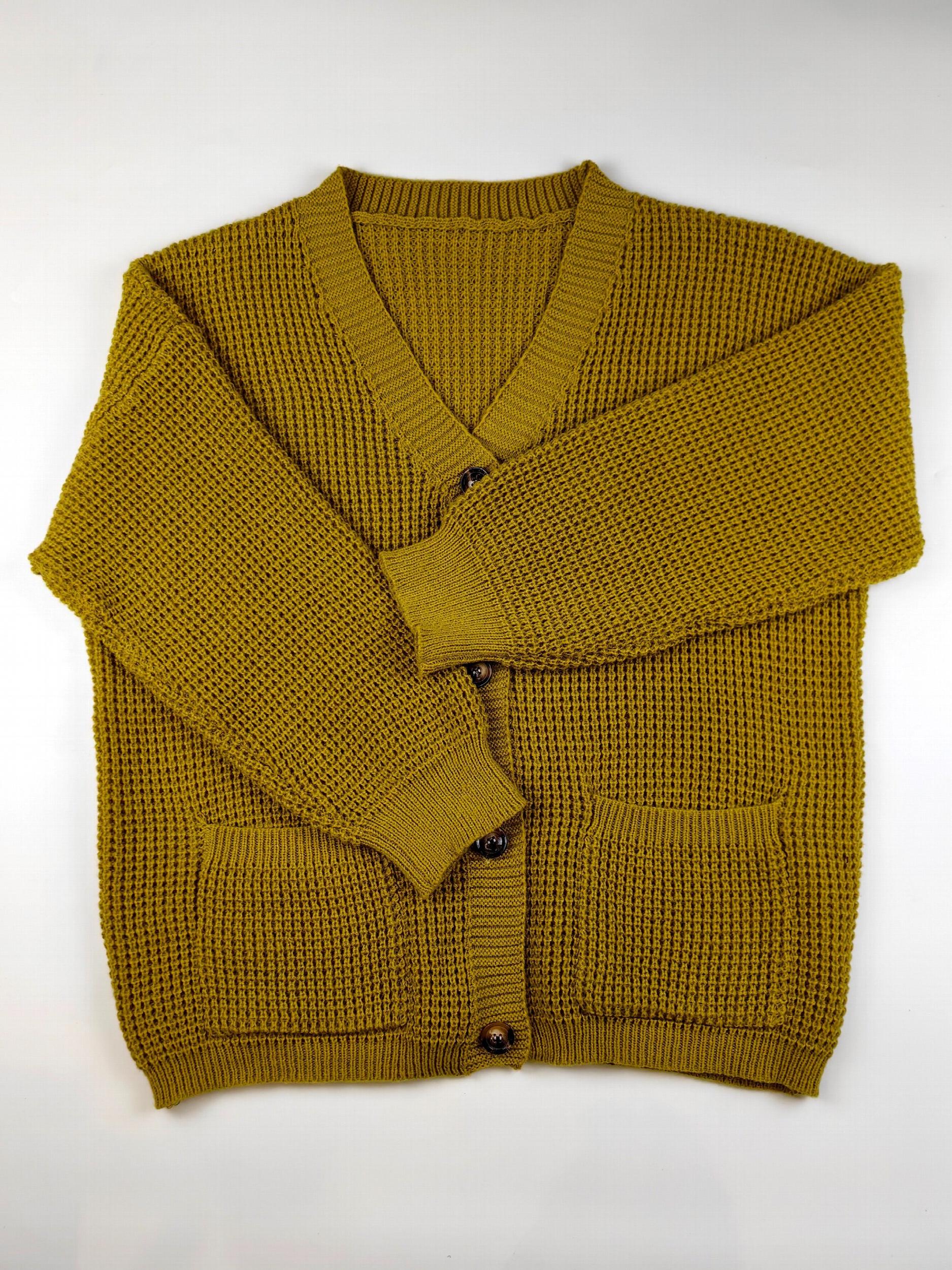 Solid Long Sleeve Cardigan With Pockets
