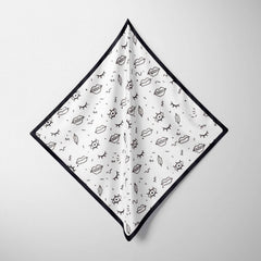 Eyes Lips Print Bandana Hip Hop Square Scarf Headband Casual Handkerchief