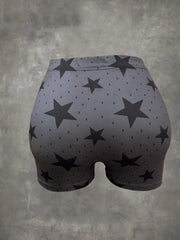 Skull Print Shorts for Women Summer & Spring Casual Wear