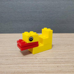MOC Yellow Duck DIY Assembly Shapes Develops Intelligence Toy