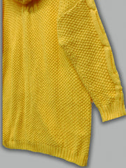 Cable Long Sleeve Hooded Jumper With Pockets