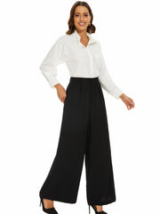 Wide Leg Pants High Waist Casual