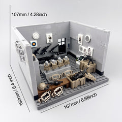 294pcs Military Building Blocks Set Creative Construction Toy for Kids Gray