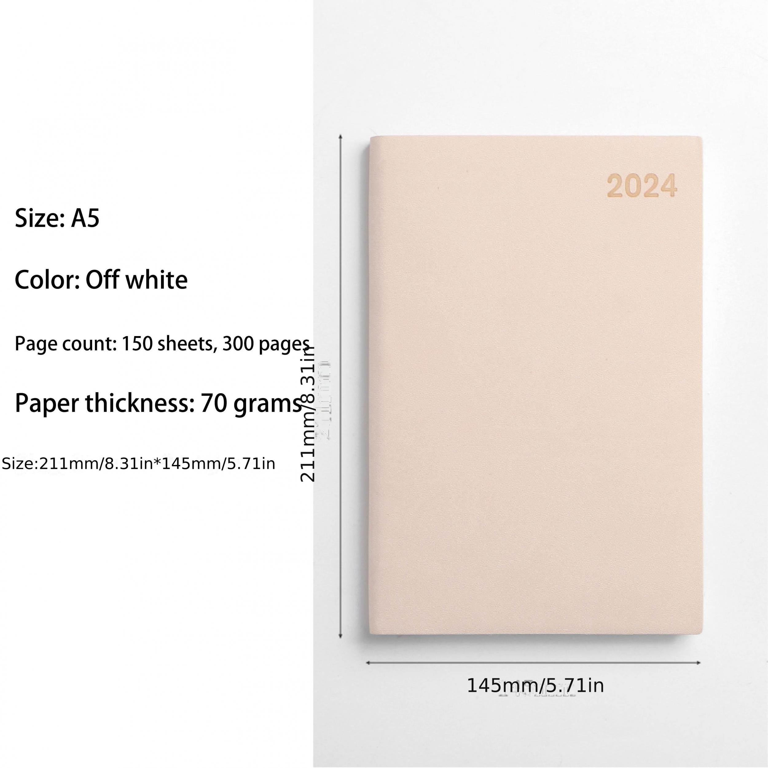 A5 12 Months Daily Plan Notes Handbook
