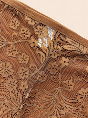4 Pack Plus Size Lace High Waist Hipster Underwear Set