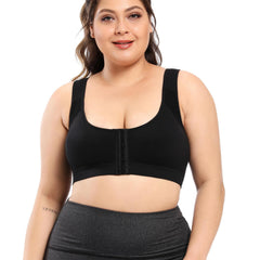 Breathable Zipper Front Sports Bra for Women