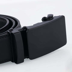 Personalized Men's Faux Leather Belt with Automatic Buckle
