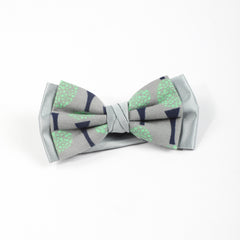 Tree Print Bow Tie Necktie Casual Pre-tied Shirt Tie For Women
