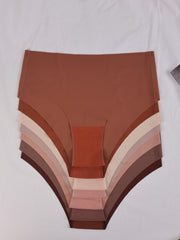 7pcs Seamless Solid Briefs Stretchy Comfy Panties Women's Lingerie