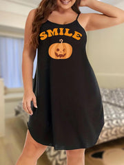 Pumpkin Print Sleep Dress