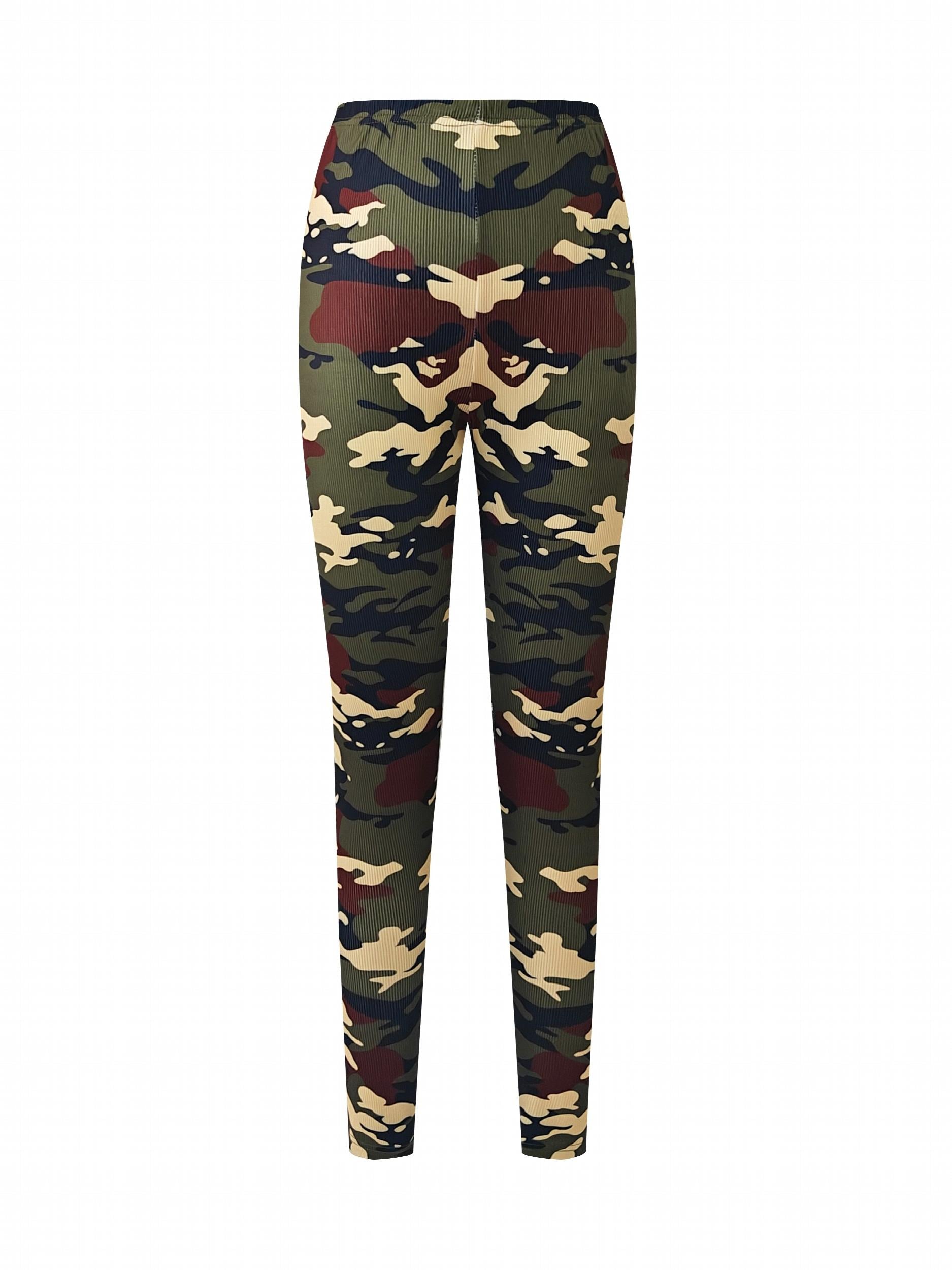 Camouflage Printed Yoga Pants High Stretch Leggings
