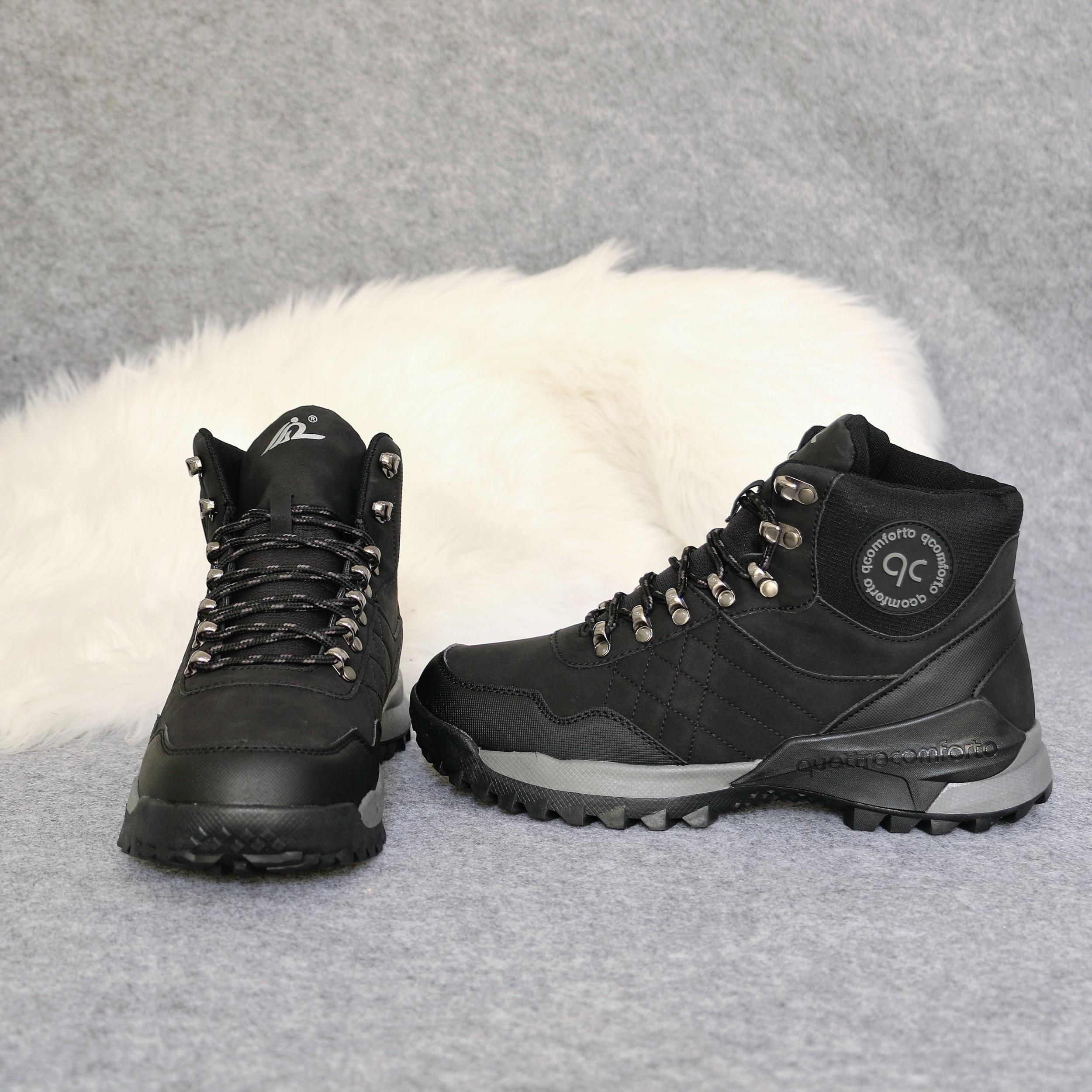 Men's Hiking Boots Non Slip Lace Up Sneakers for Winter & Autumn