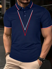 Men's Breathable Golf Short Sleeve Shirts Sports Top For Athletic Gym