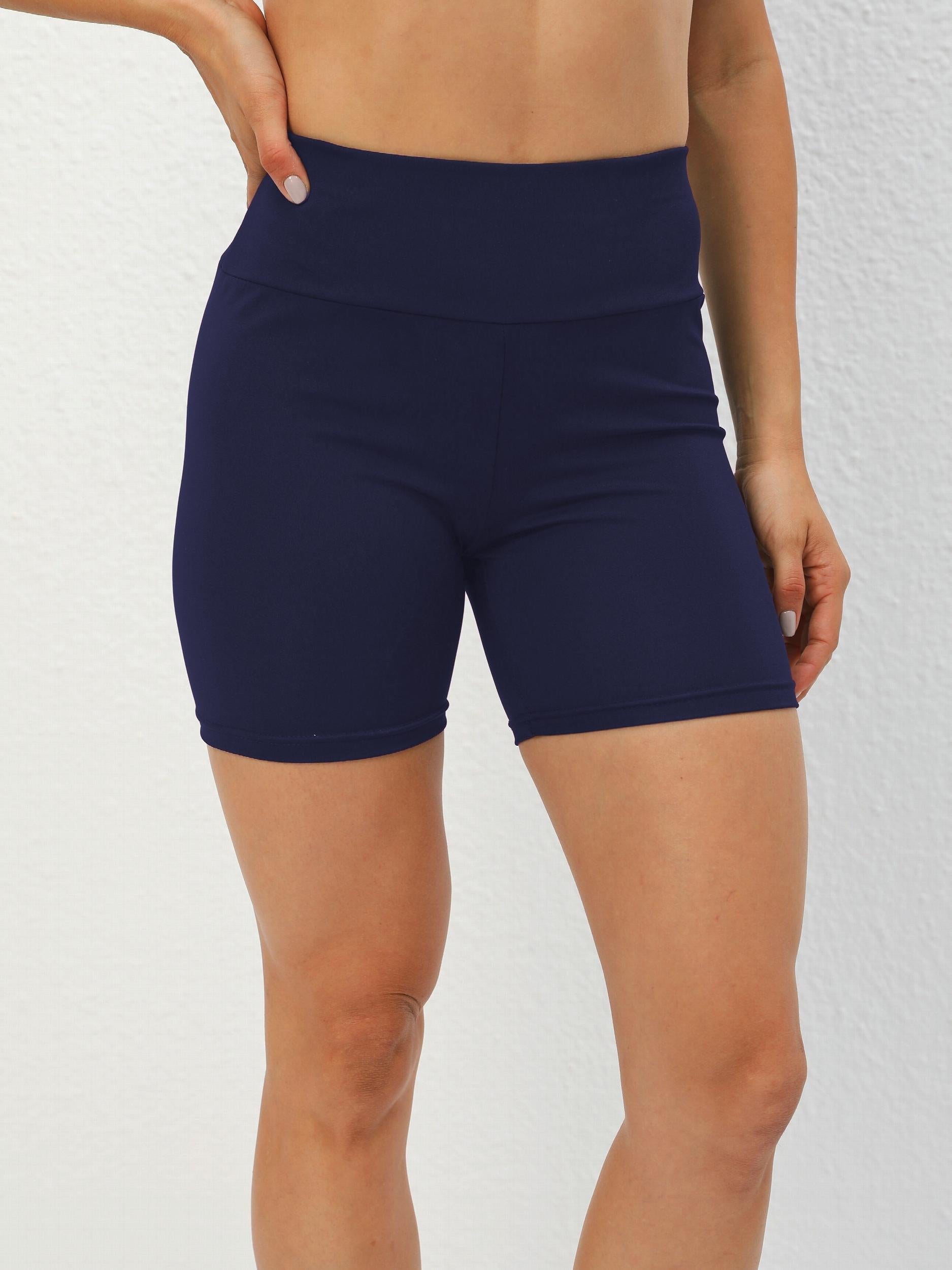 Yoga Sports Shorts Wide Waistband Workout Shorts Women's Activewear