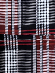 Plaid Print Cold Shoulder Jumpsuit