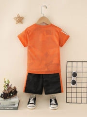 Kids Sports Casual Suit T-shirt & Shorts Set Quick Drying Lightweight