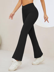 High Waist Flare Pants Tummy Control Butt Lifting Yoga Sports Pants