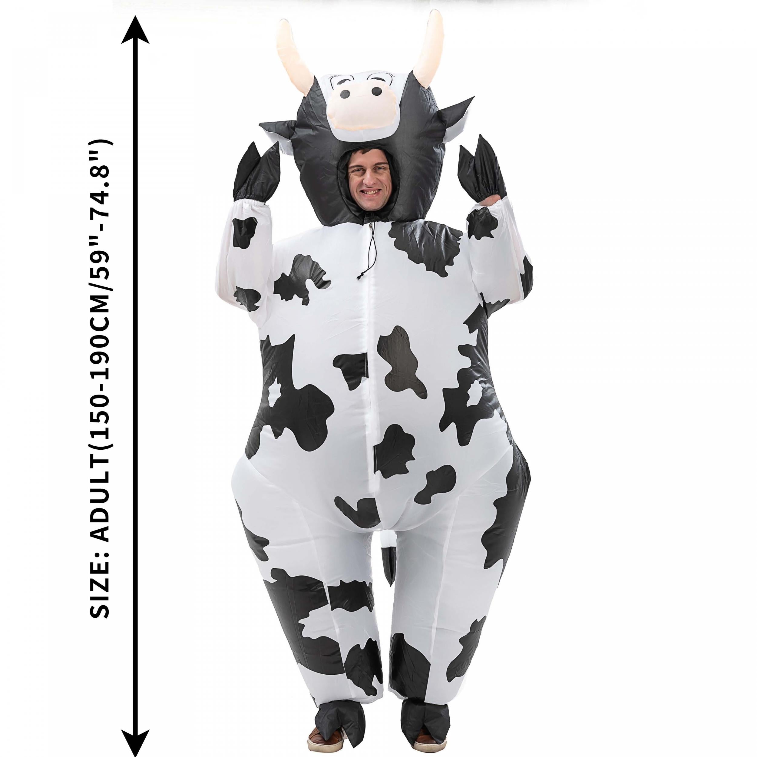 Halloween Cow Inflatable Costume Adult Size 155cm