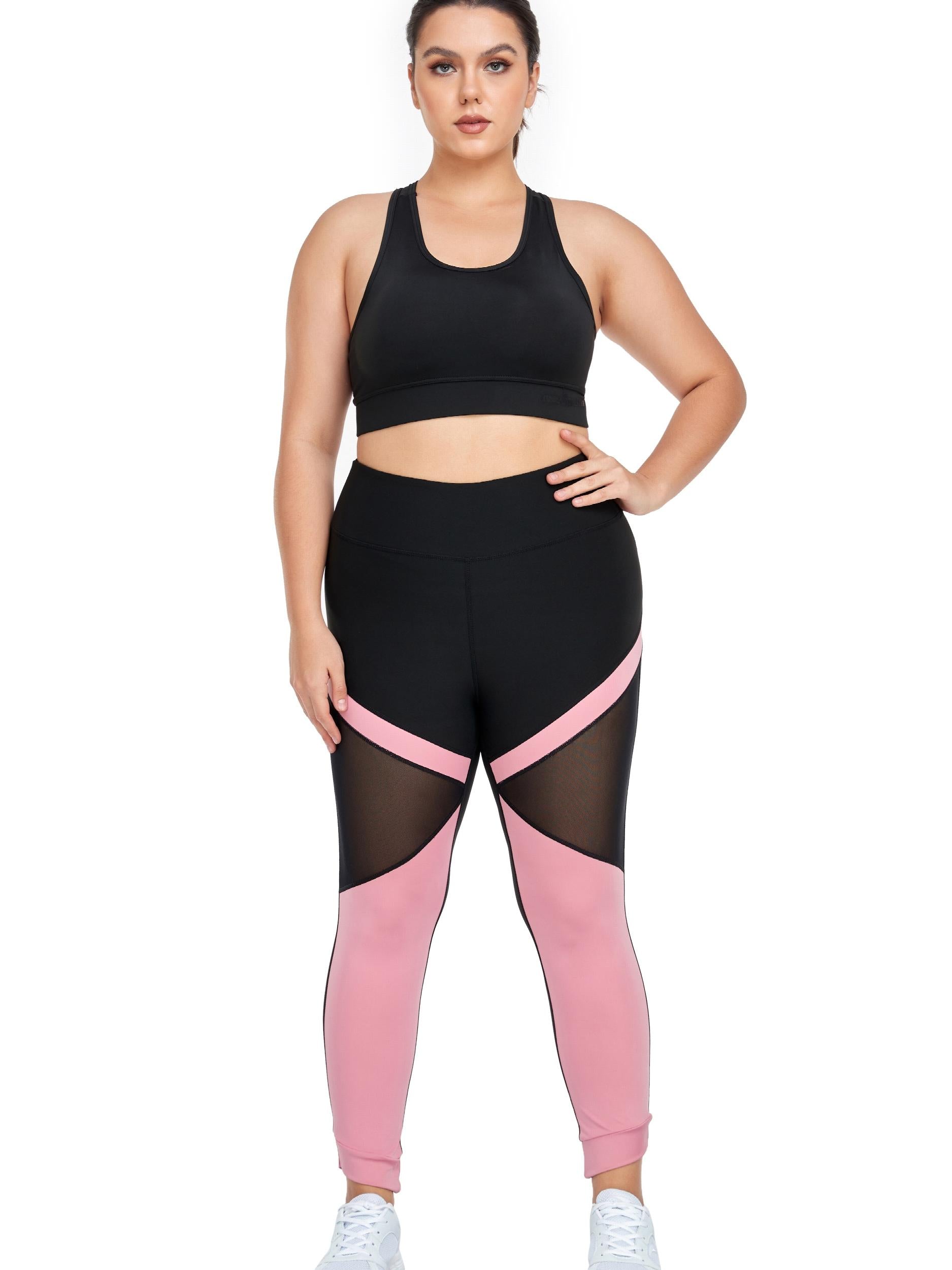 Colorblock Mesh High Rise Leggings