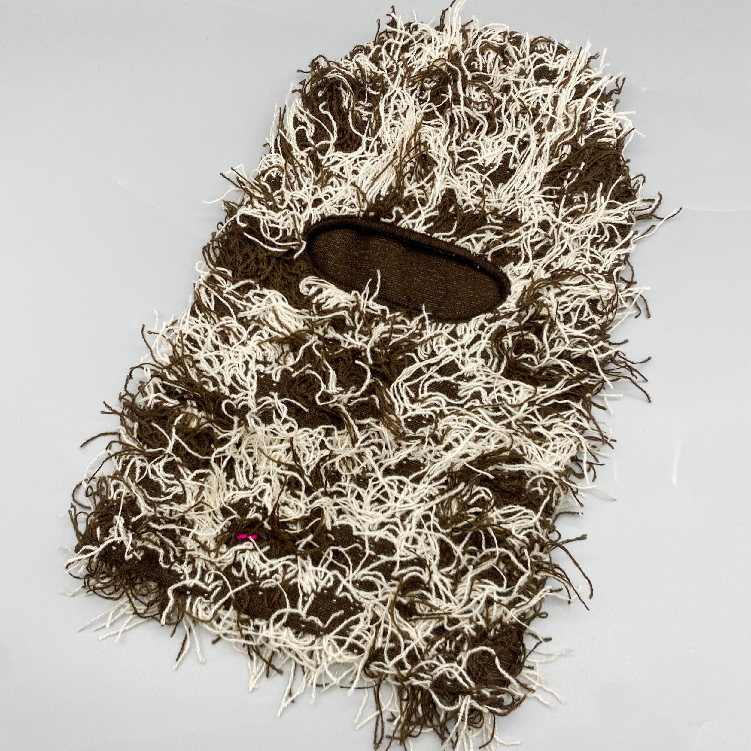 Y2K Camo Balaclava Ski Mask Hip Hop Tassel Neck Warmer Face Mask