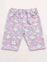 Toddler Girls Unicorn Dance Shorts Breathable Stretchy Safety