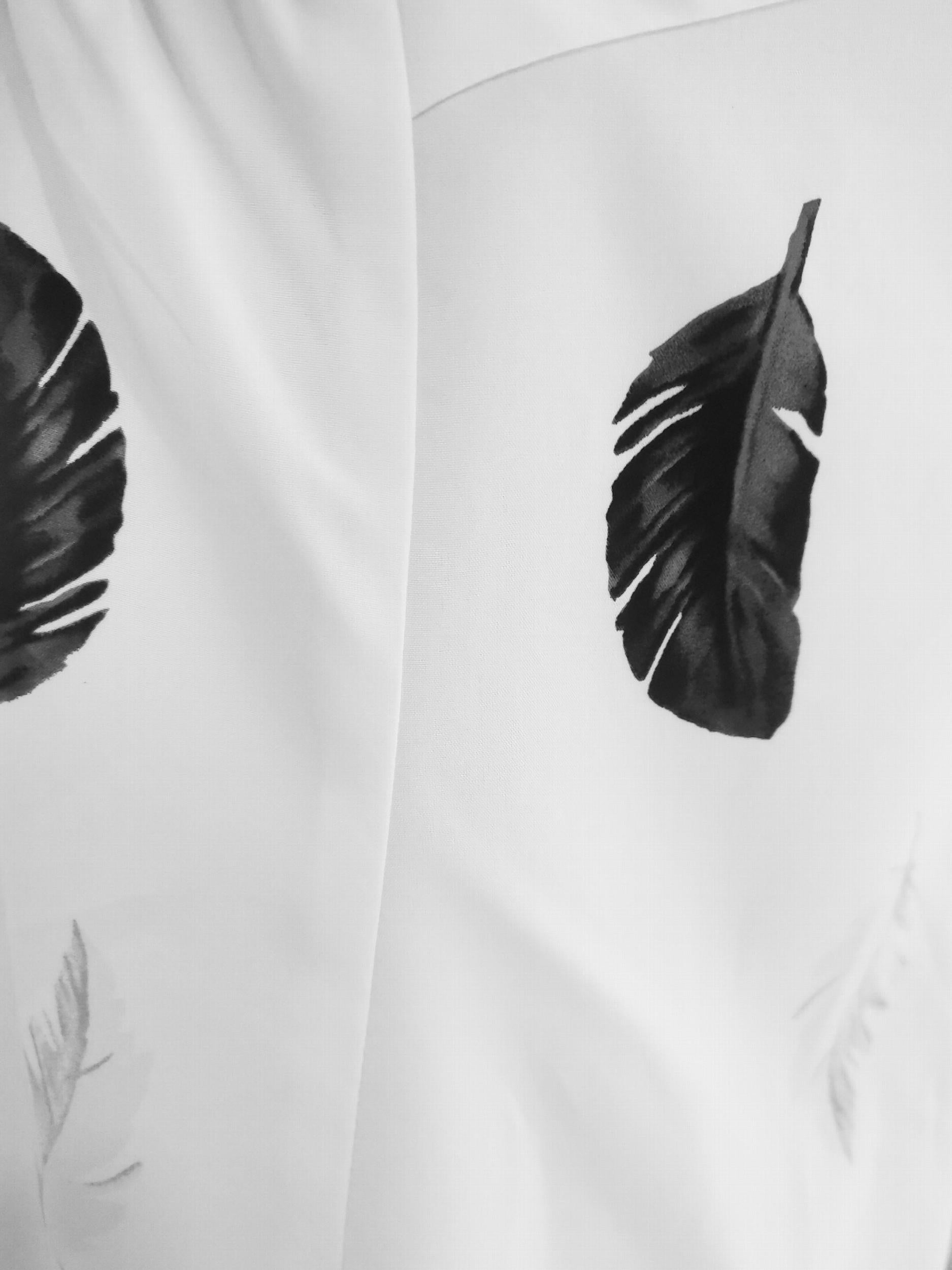 Feather Print Colorblock Tie Strap Cami Top