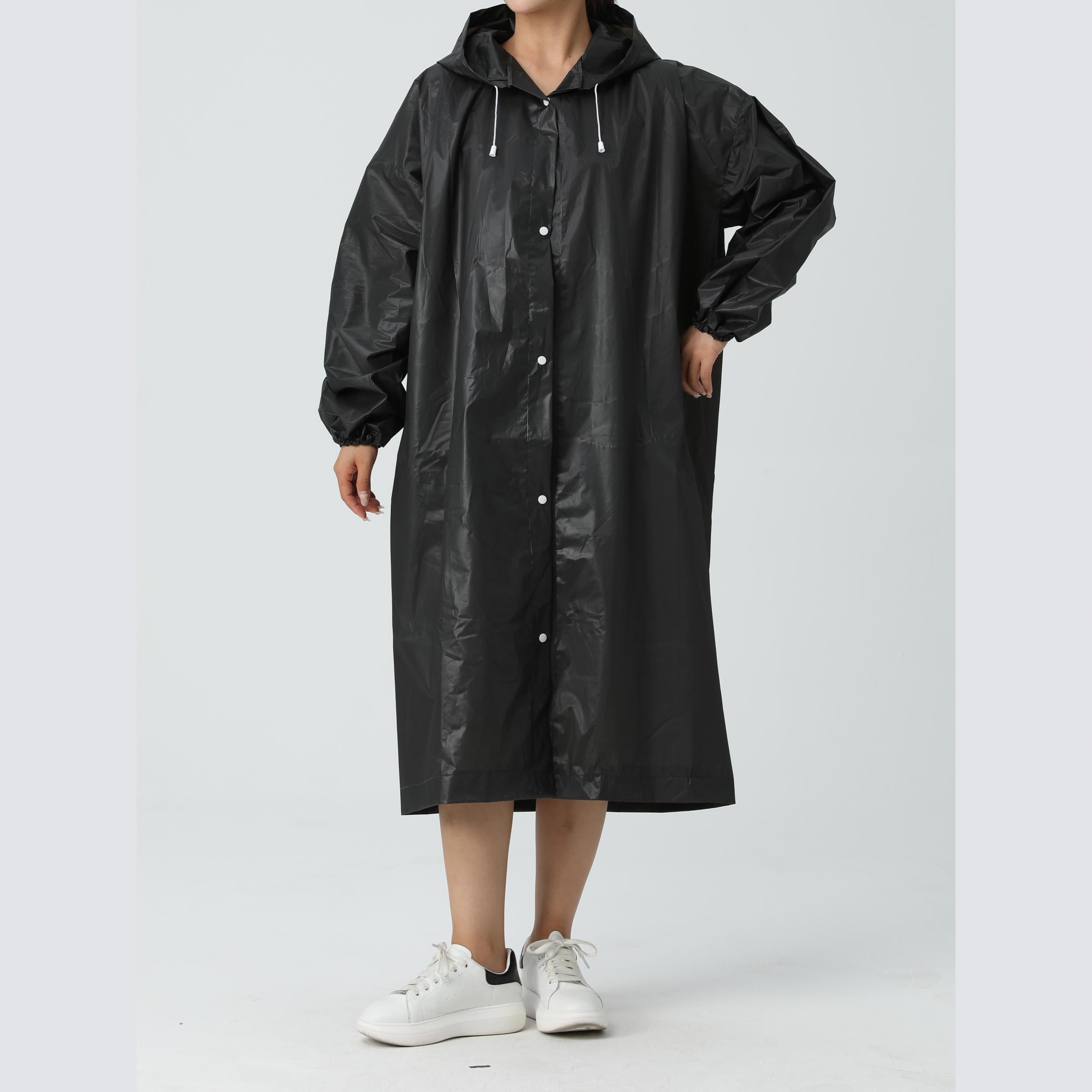 Ultralight Reusable Ponchos Portable Rain Coat with Hood