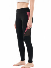 High Waist Yoga Pants Mesh Tummy Control Leggings